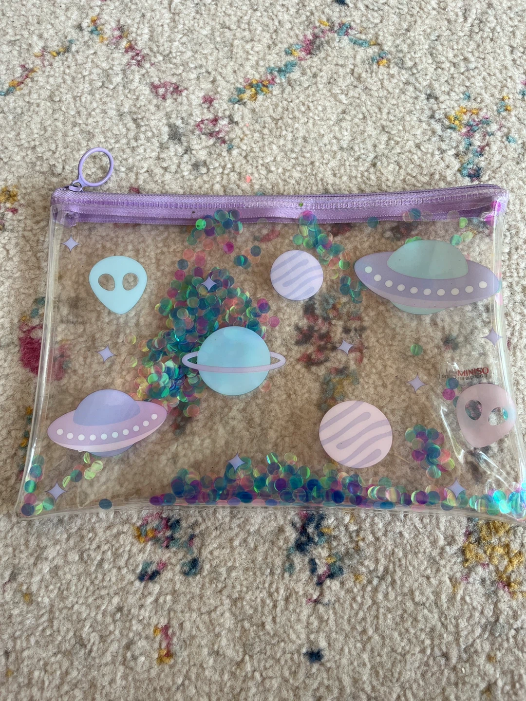 Space Themed Clear Pencil case