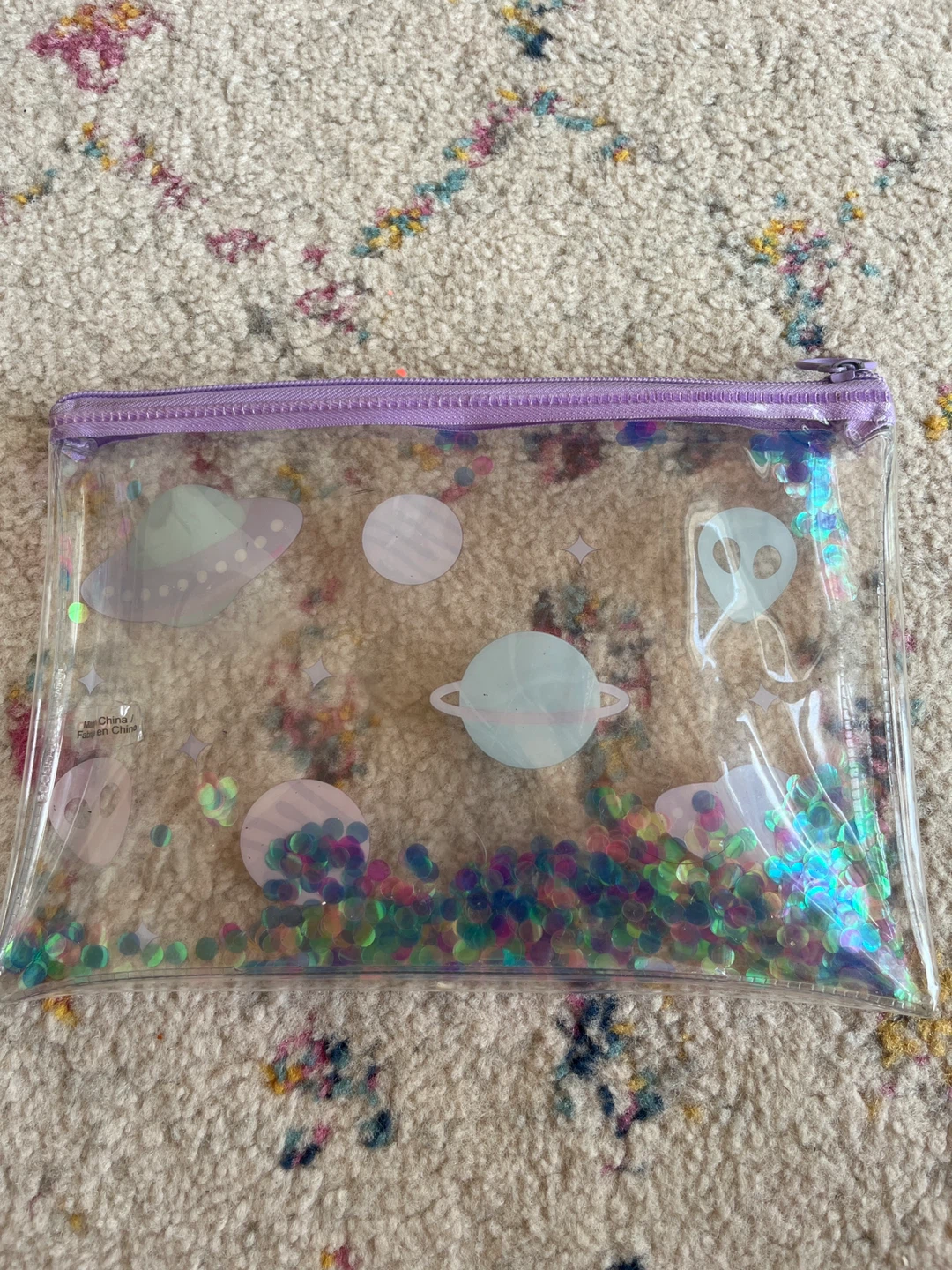 Space Themed Clear Pencil case - photo 2