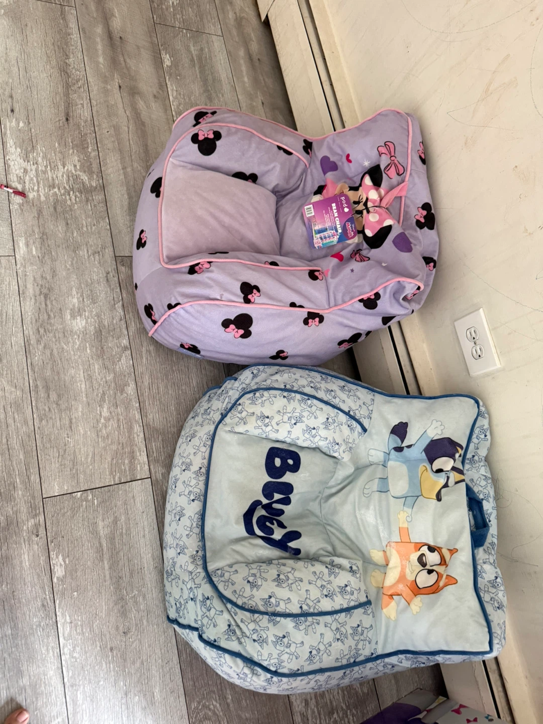 Kids Bean Bag Chairs - Minnie Mouse & Bluey