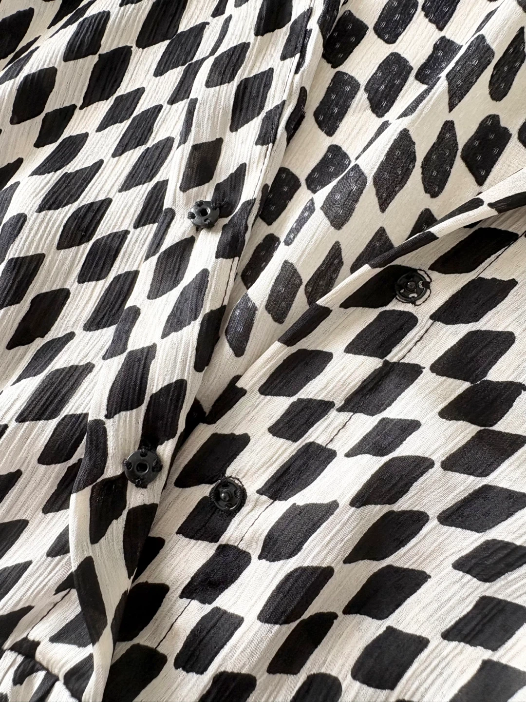 Mango Black & White Checkered Maxi Dress - photo 4