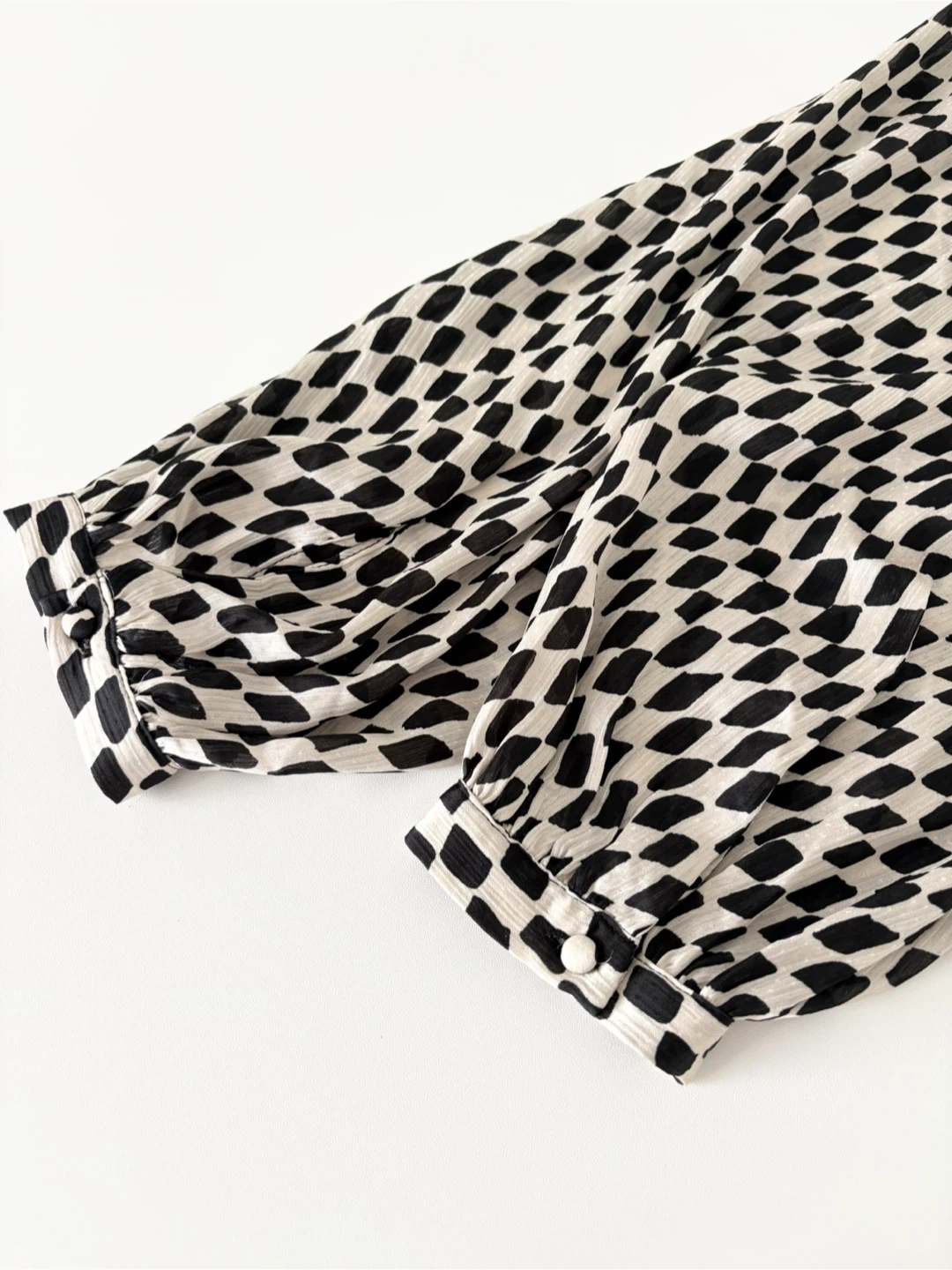 Mango Black & White Checkered Maxi Dress - photo 5