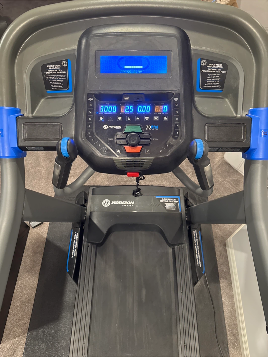 Horizon Fitness 7.0 AT folding treadmill