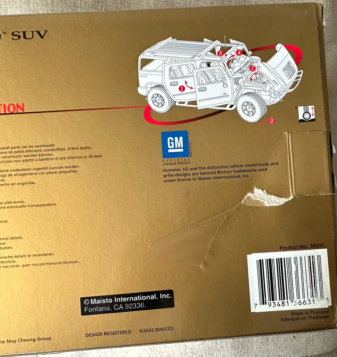 Maisto 1:18 Hummer H2 SUV Premiere Edition Diecast - photo 5