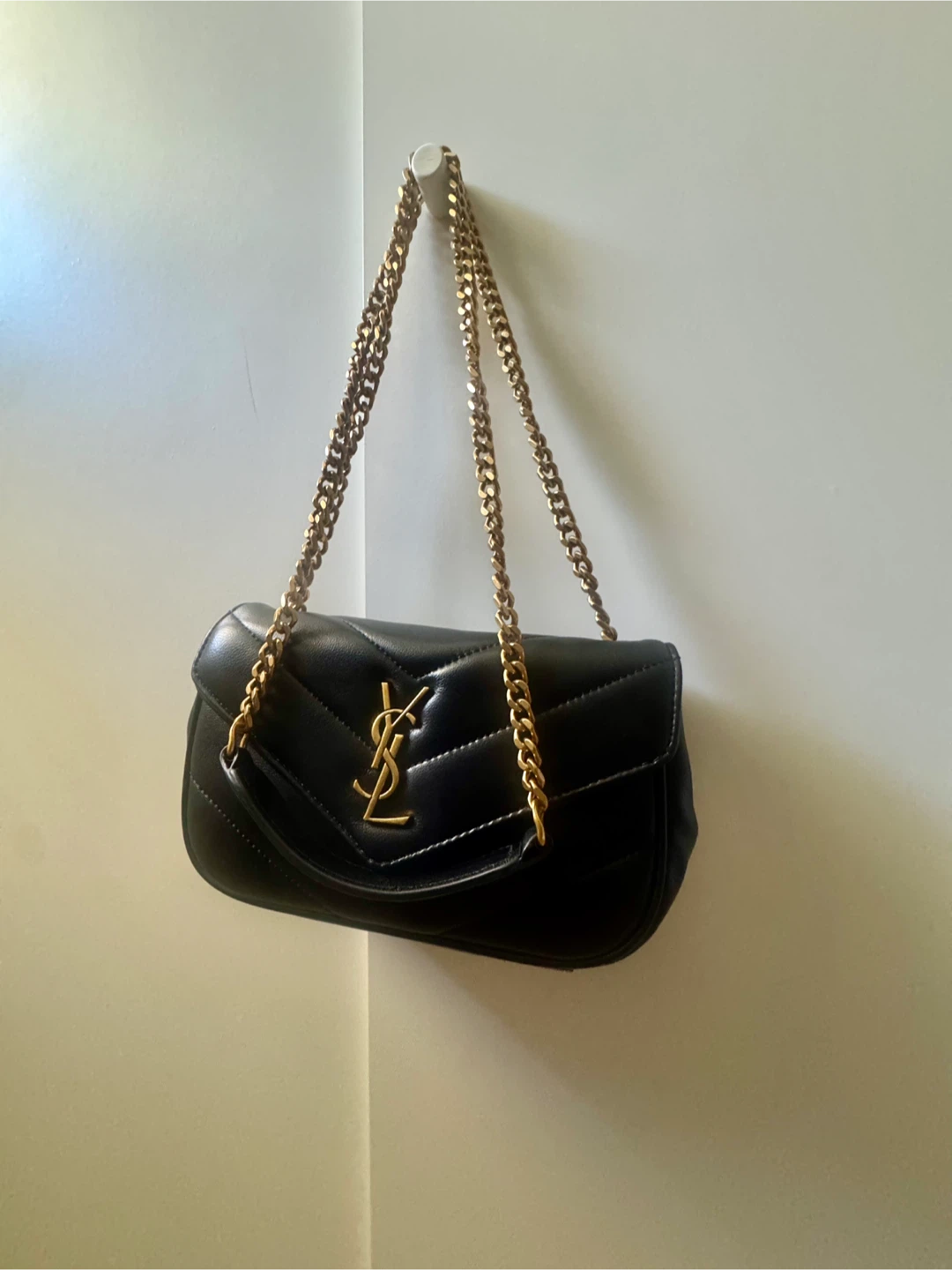 Saint Laurent Black Leather Chain Shoulder Bag - photo 3