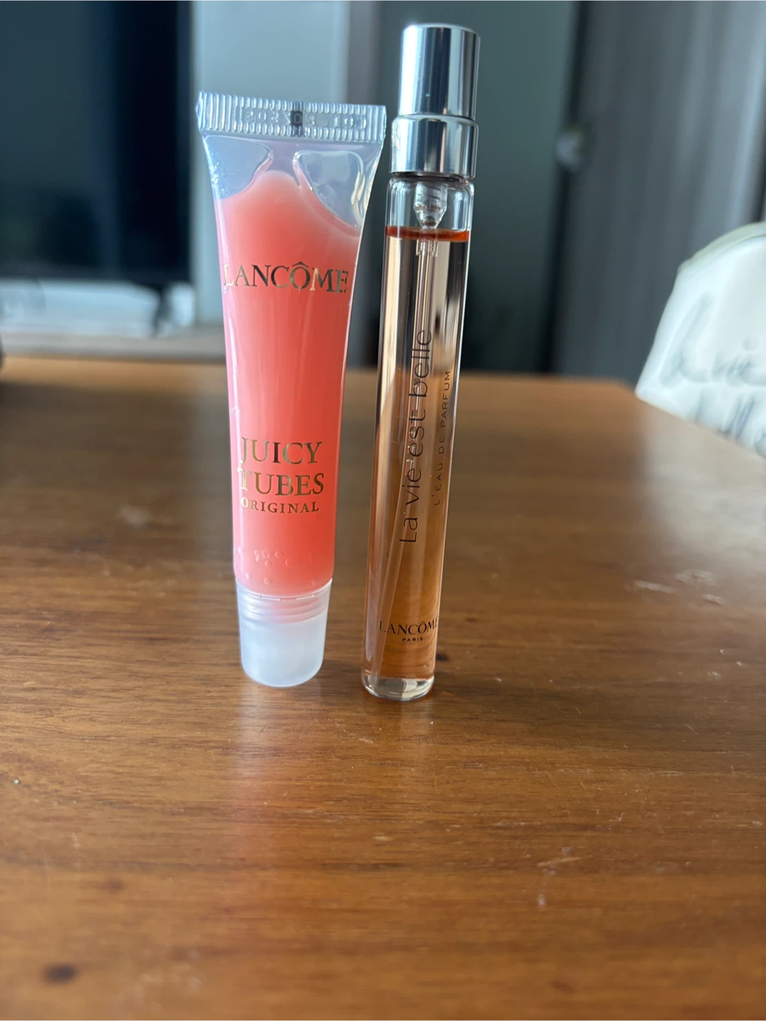 Lancôme Perfume 10ml➕Juicy Tubes Lip Gloss set