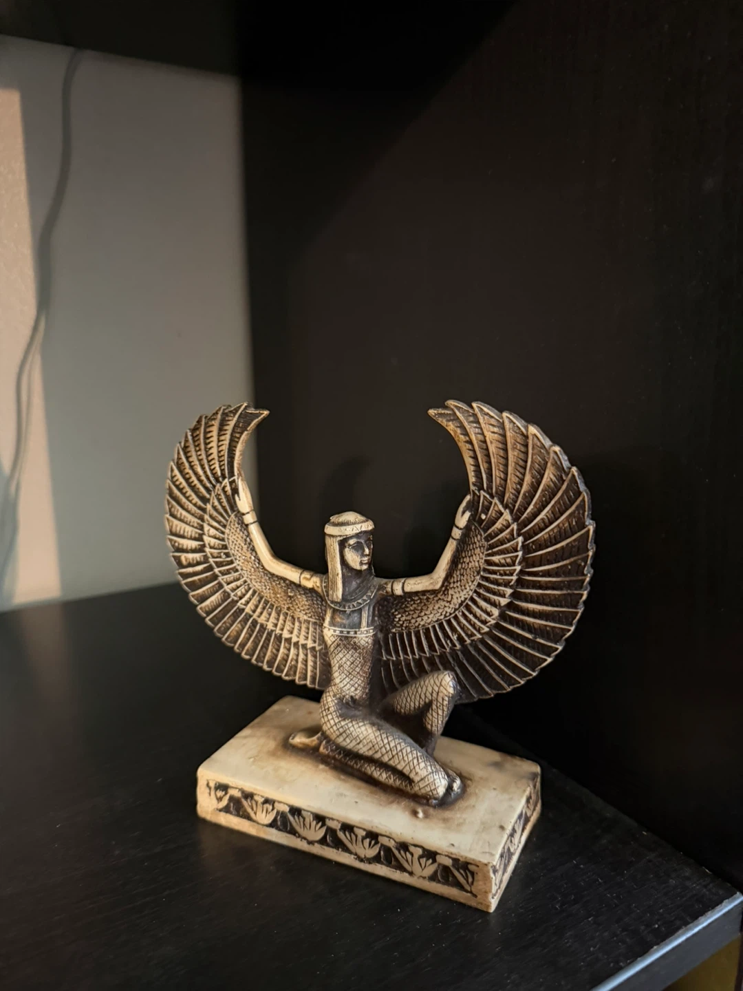 Egyptian Winged Goddess Statue - photo 2