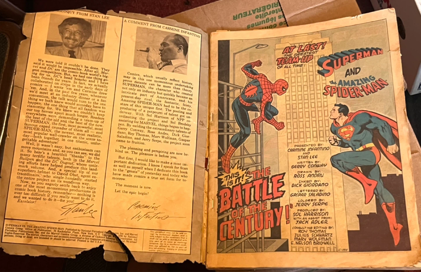 Vintage 1976 Superman vs. The Amazing Spider-Man #1 - photo 4