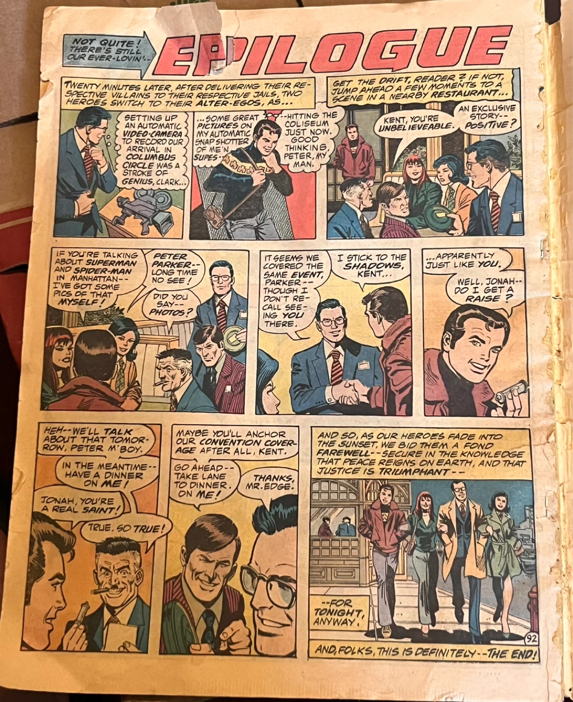 Vintage 1976 Superman vs. The Amazing Spider-Man #1 - photo 3