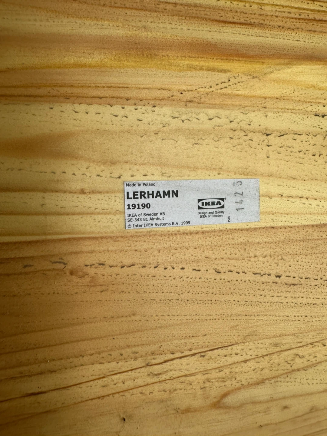 IKEA LERHAMN hi, real natural wood - photo 2