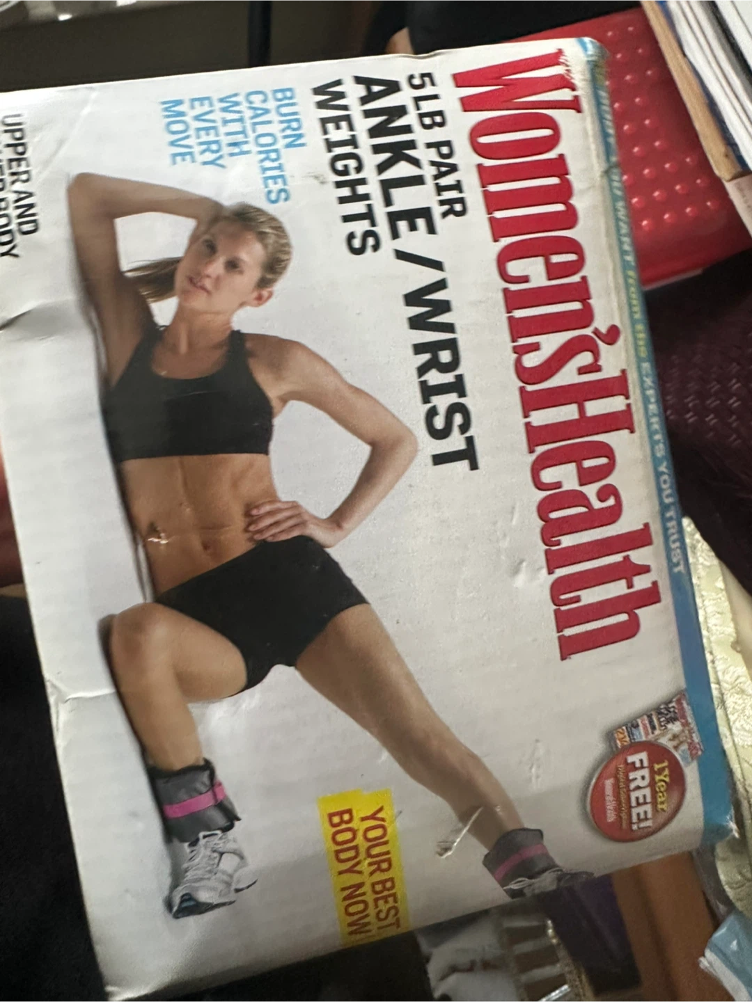 Women's Health 5lb Pair Ankle/Wrist Weights