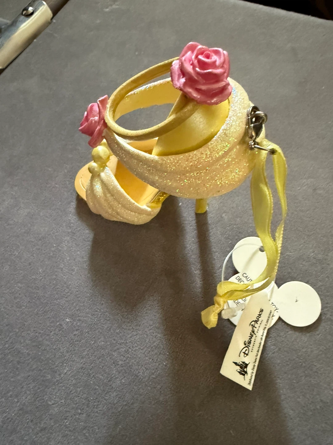 Disney Parks Cinderella Glass Slipper Shoe Ornament