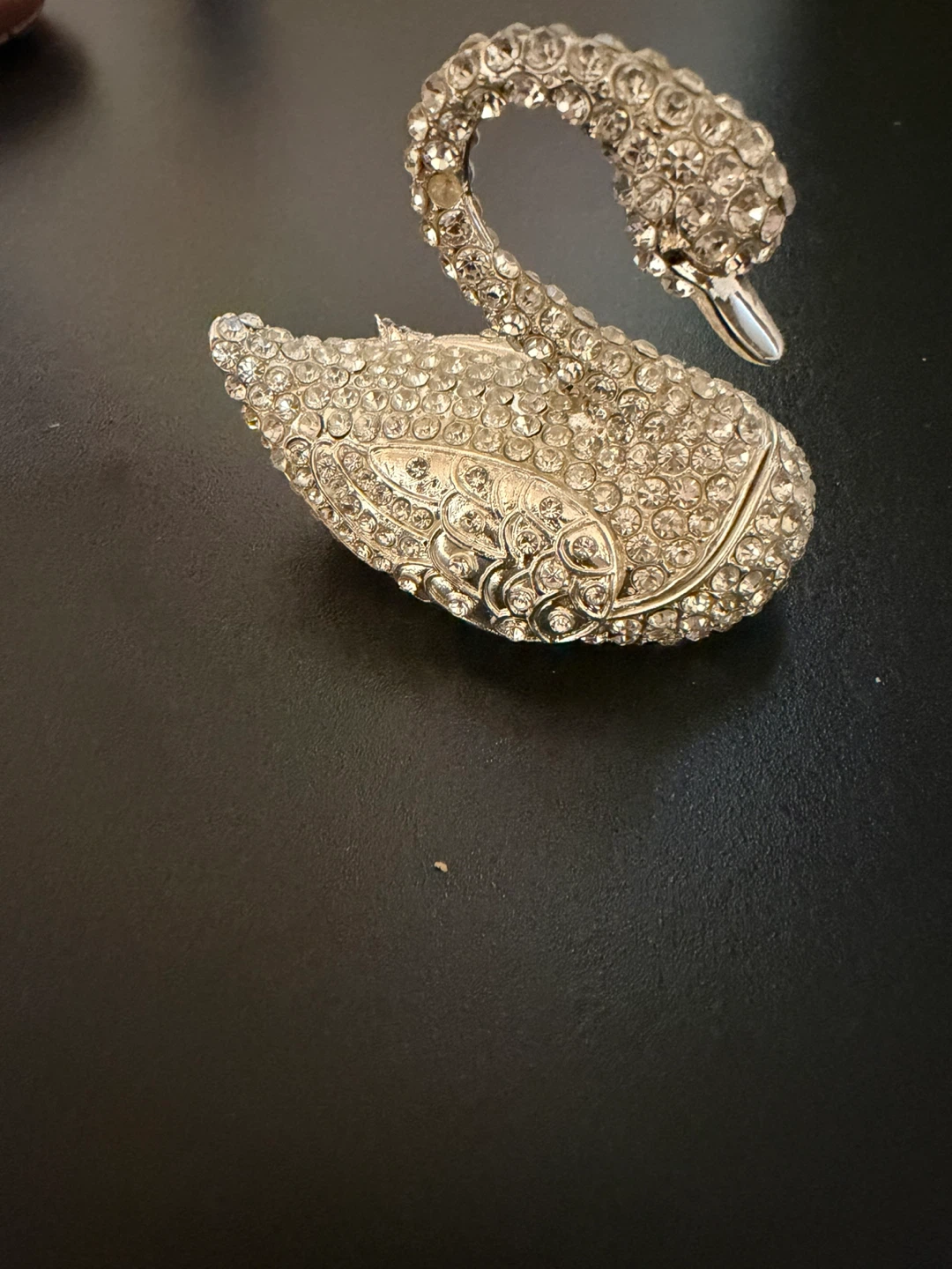 Sparkly Swan Trinket Box