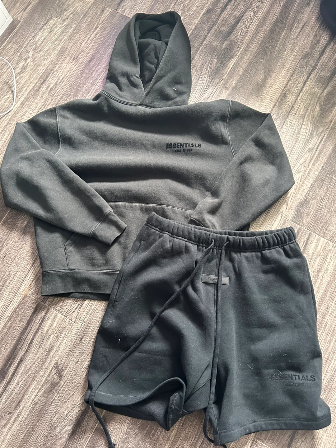 Fear of God Essentials Black Sweatshorts