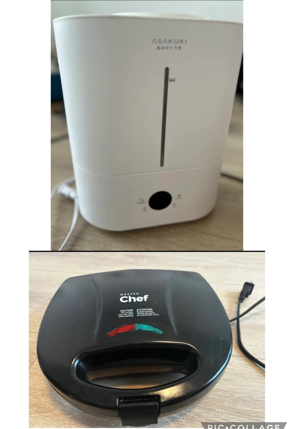 Moving Sale - ASAKUKI Humidifier & MasterChef Sandwich Toaster