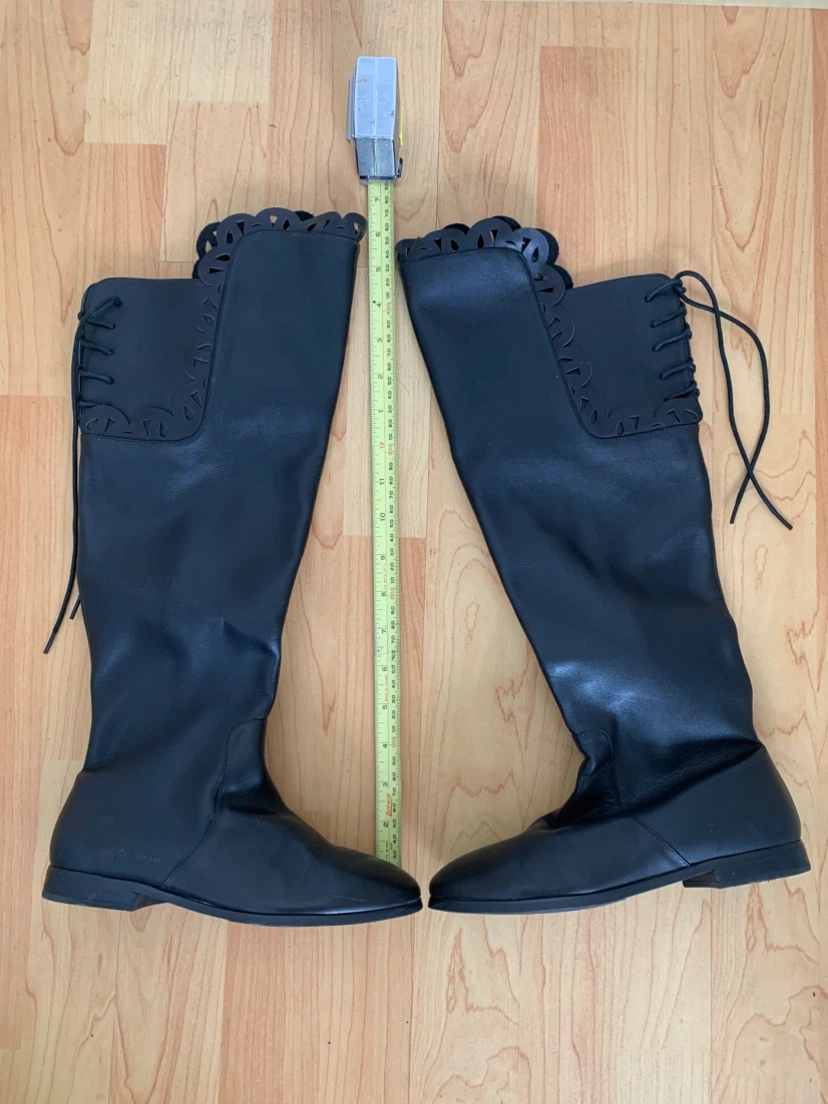 Black Knee-High Boots .Size:35 - photo 2