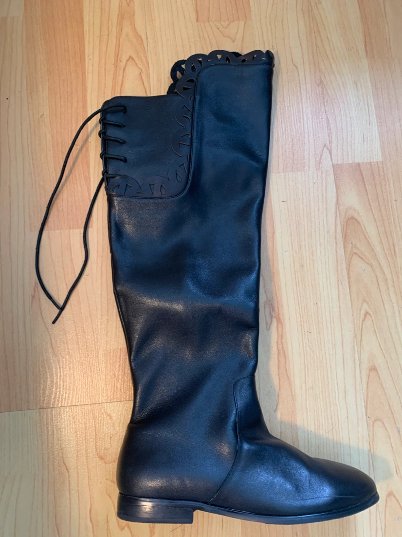 Black Knee-High Boots .Size:35 - photo 4