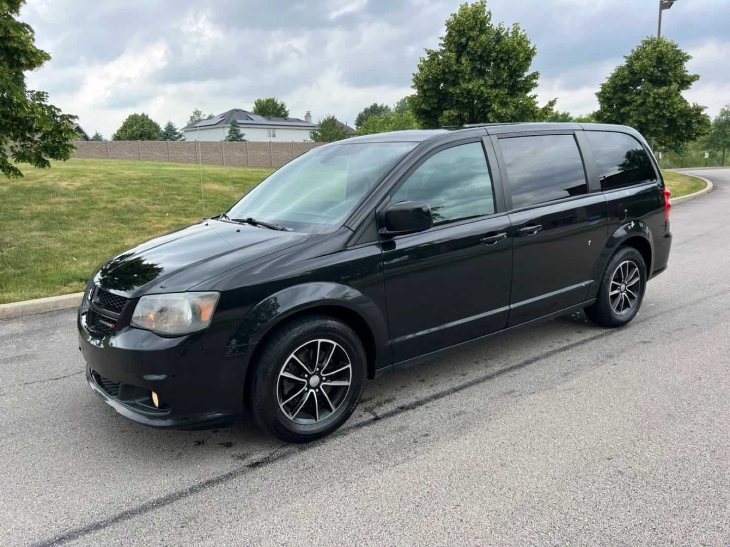 Black Dodge Grand Caravan SXT Minivan