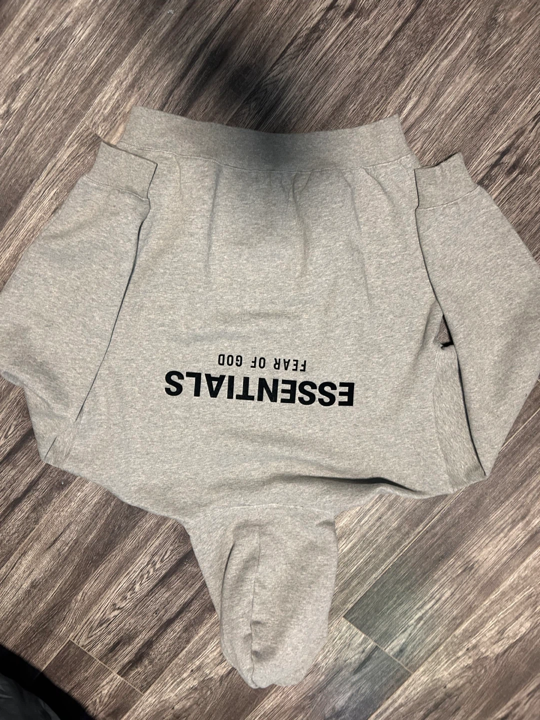 Grey Essentials Fear of God Hoodie and Shorts Set - photo 3