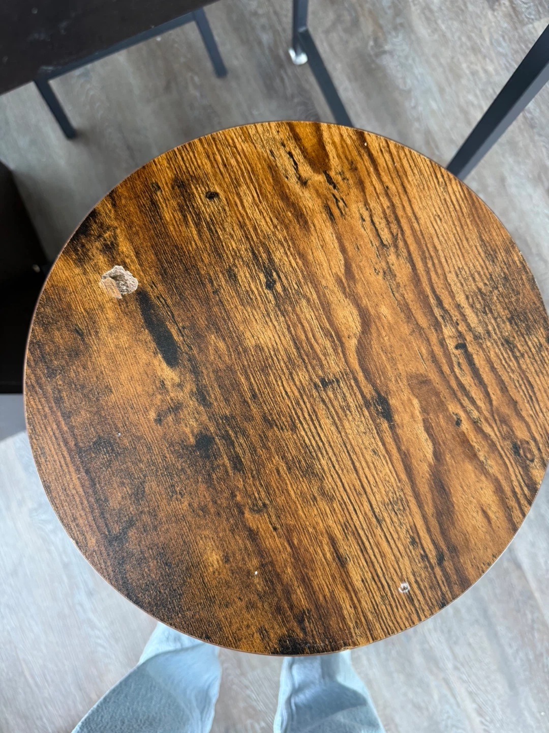 Dark Oak Bar Table with Bar Stools - photo 4