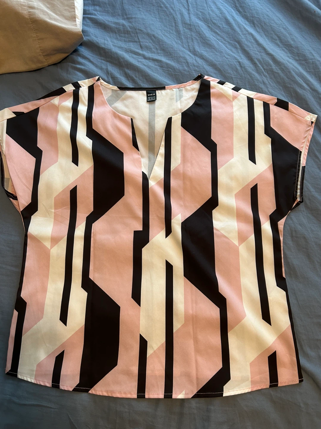 SHEIN Geometric Print Blouse - photo 2