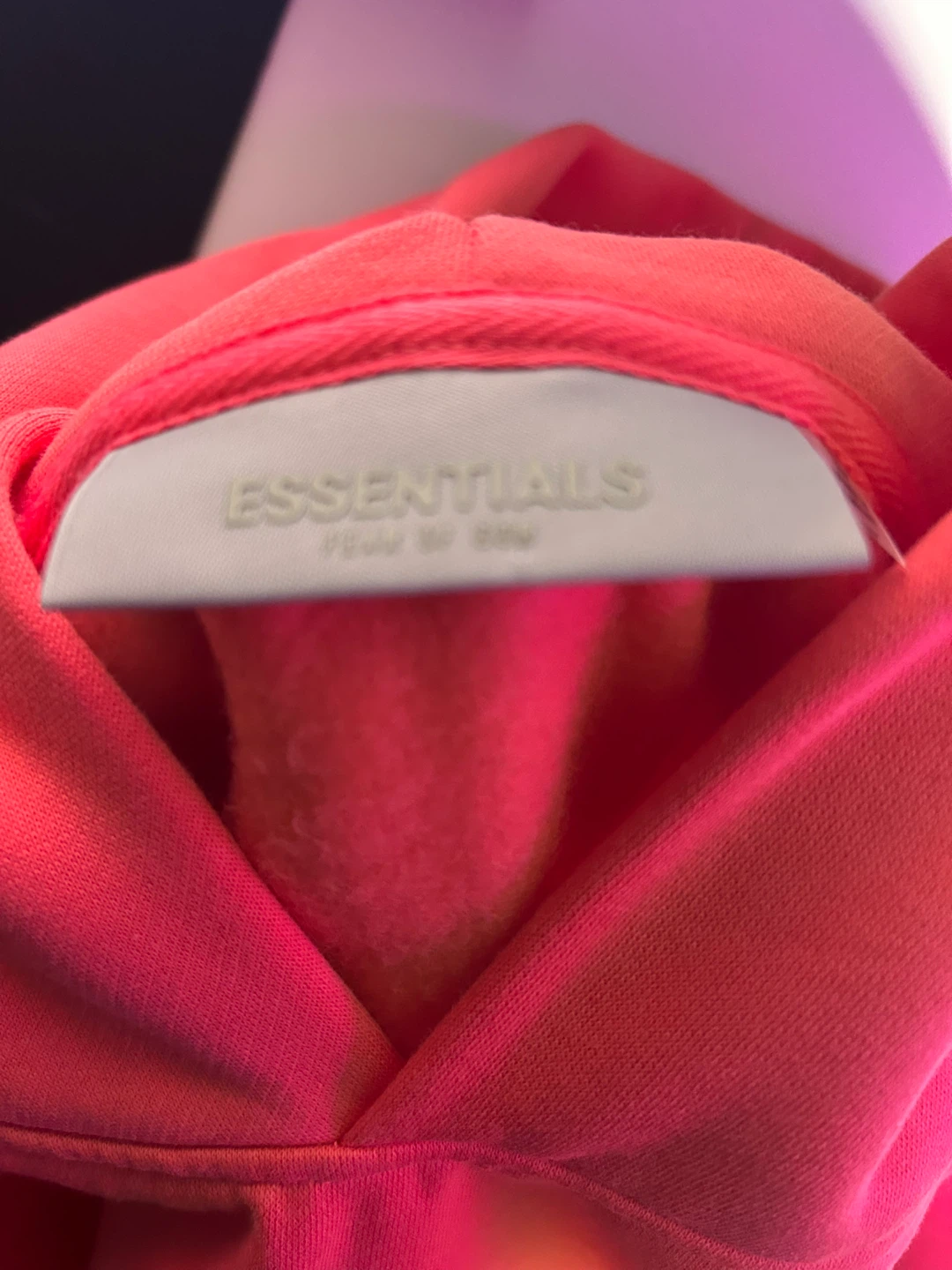 Essentials Fear of God Orange Hoodie and Shorts Set - photo 3