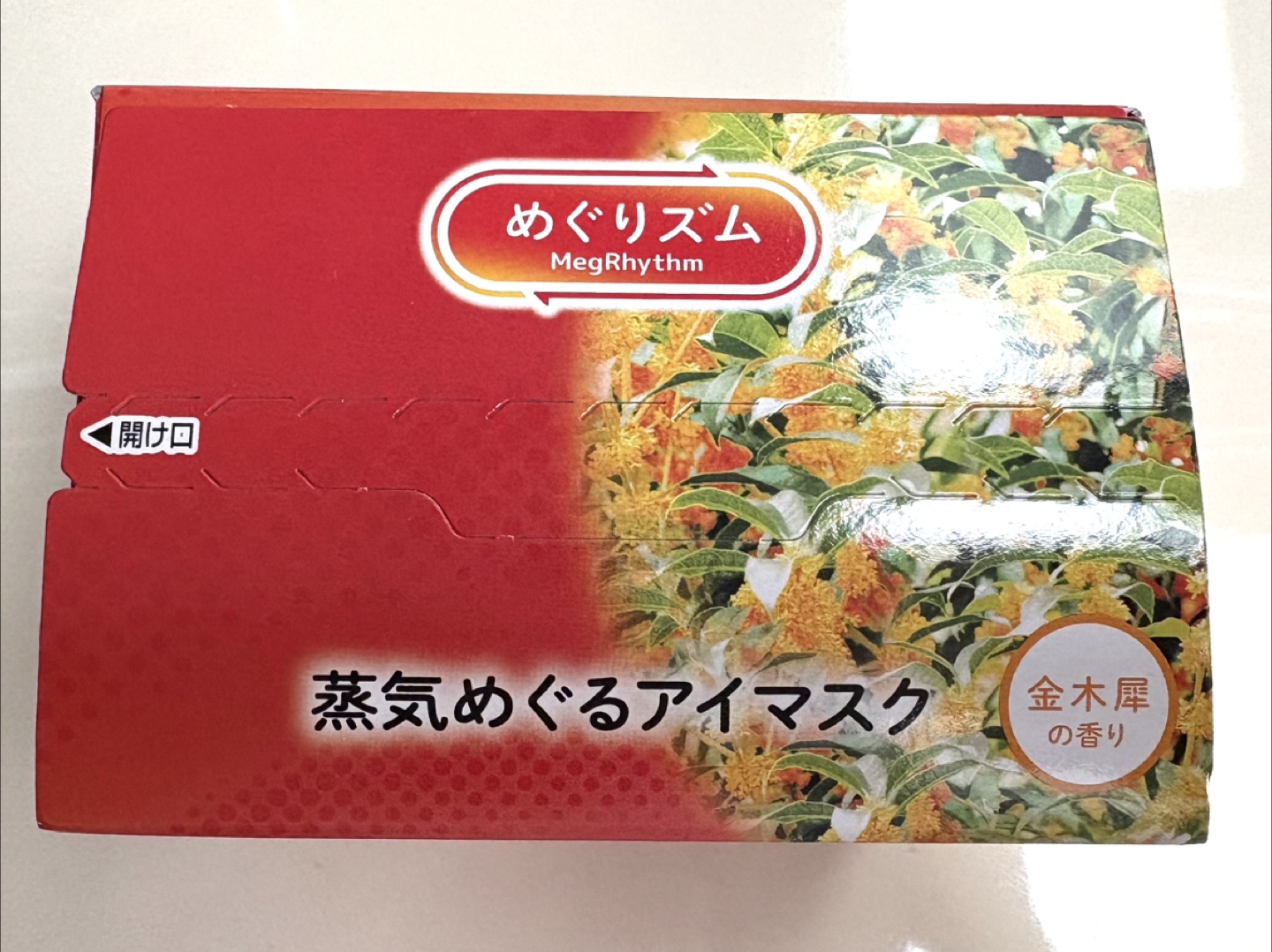 MegRhythm Gentle Steam Eye Mask Osmanthus Scent 12 pcs - photo 2