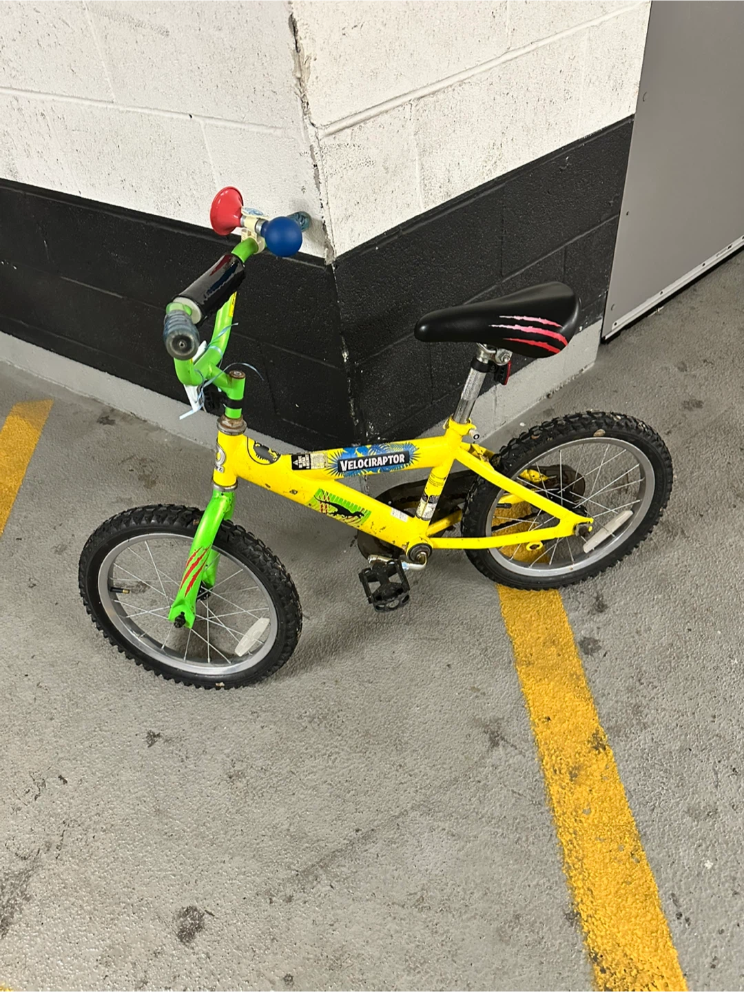 Yellow "Velociraptor" Kids Bike size 16