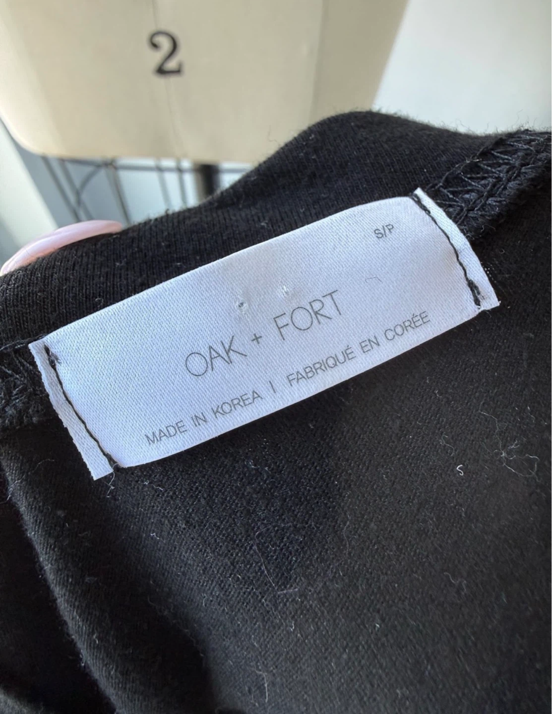 Oak + Fort Black Tiered T-Shirt size small - photo 3