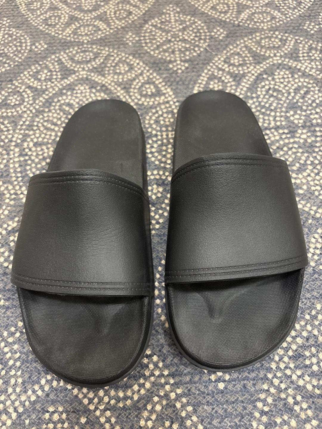 MUJI Black Slides - Size M