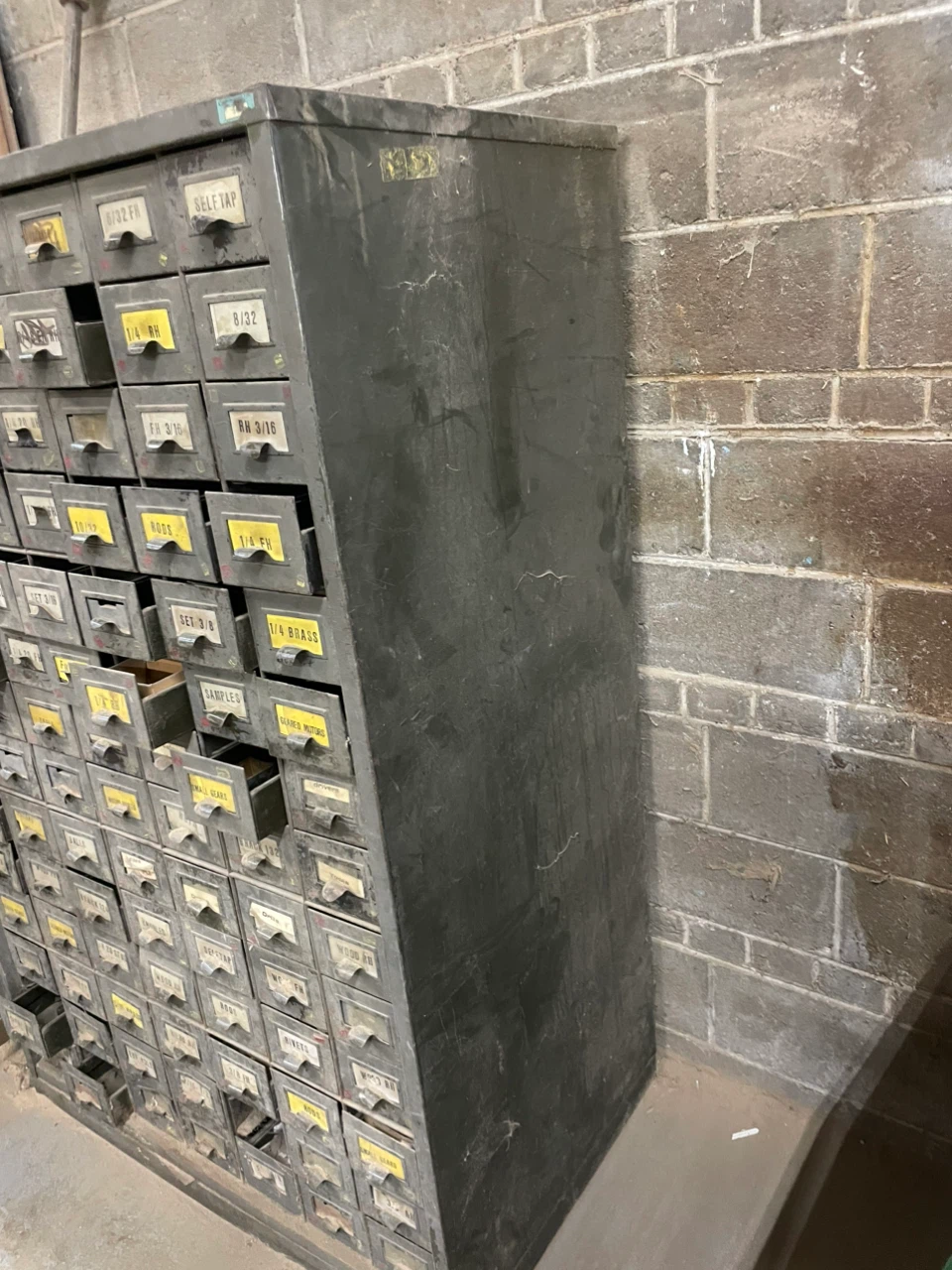 Vintage Metal Parts Cabinet - photo 2