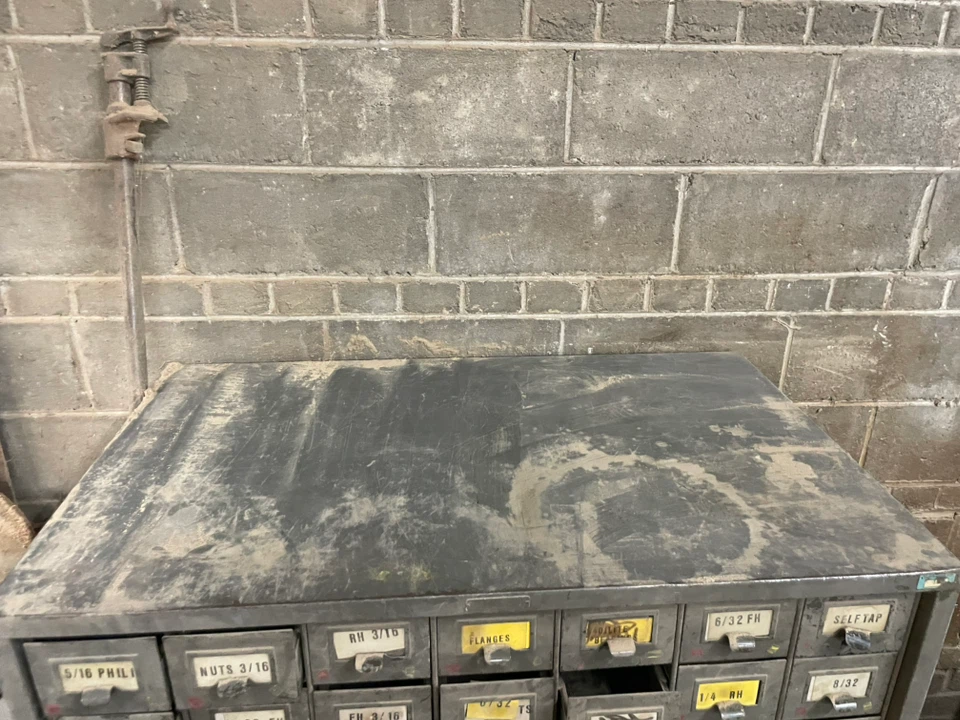 Vintage Metal Parts Cabinet - photo 3