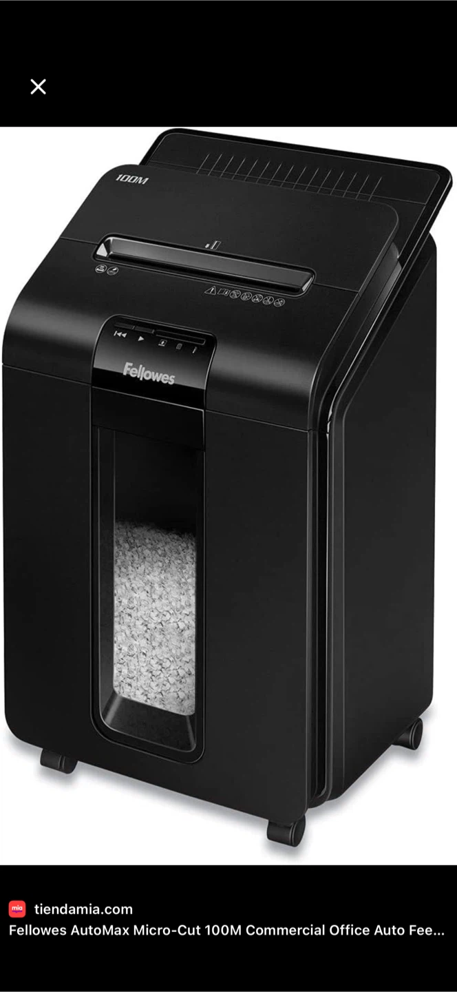 Fellowes AutoMax Micro-Cut 100M Shredder