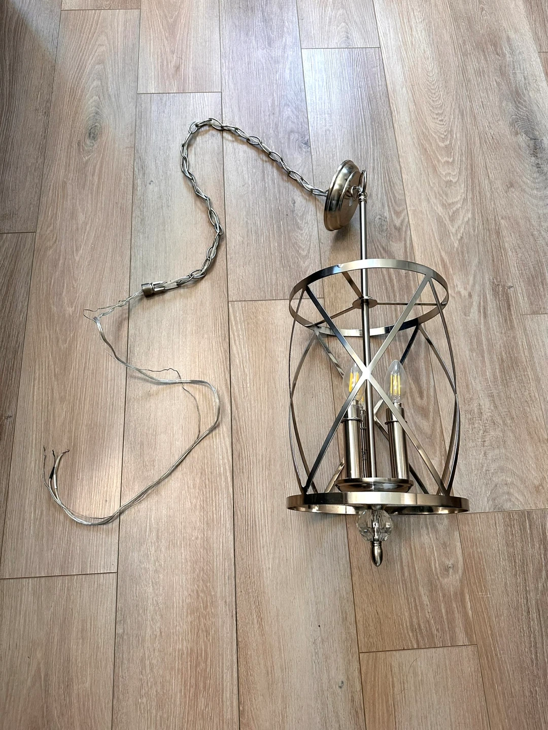 3 Different Pendant Light Fixtures with Chain - photo 2