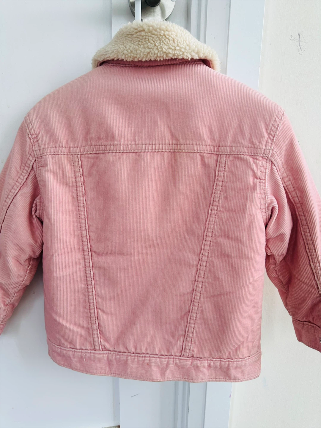 Girls Coat - Gap Pink Corduroy Sherpa Coat - like New - photo 5