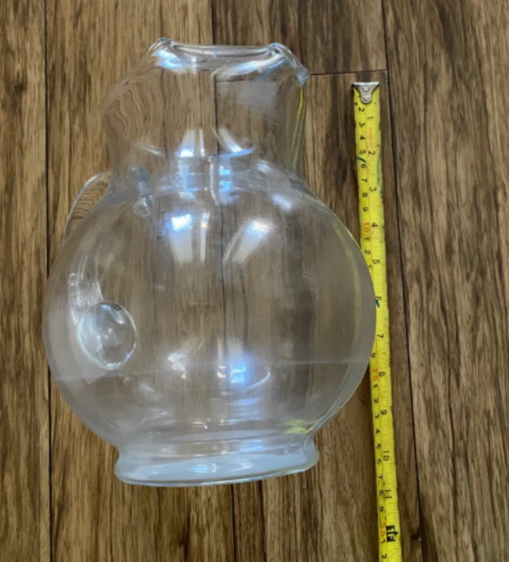 Clear Glass Pitcher & Three Baskets