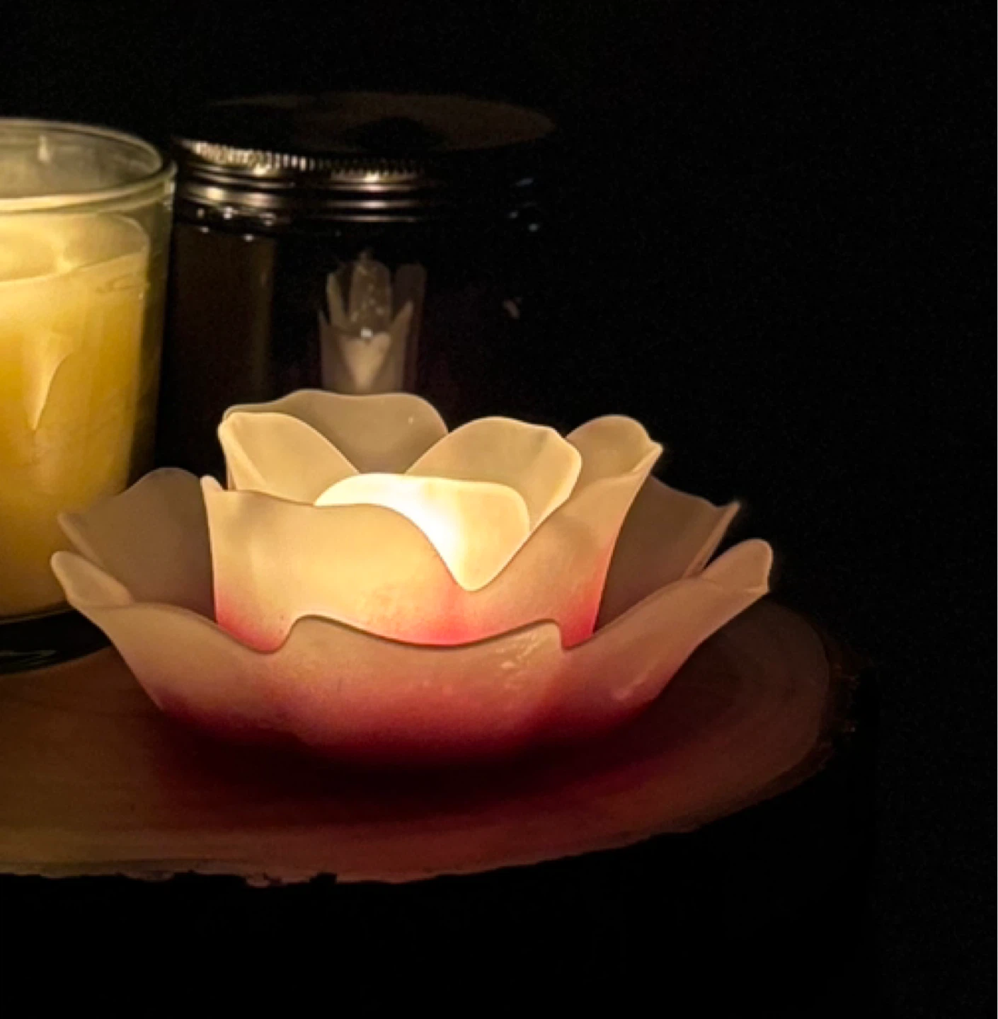 Rose Shaped tea lightCandle Holder