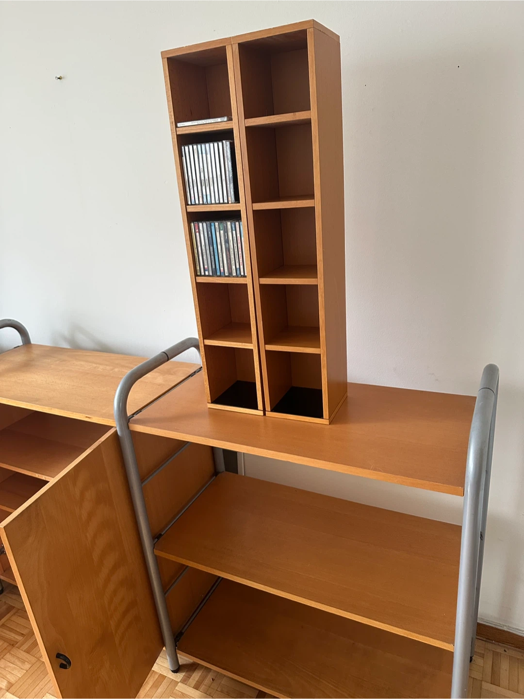 Tall Double CD Shelf Unit