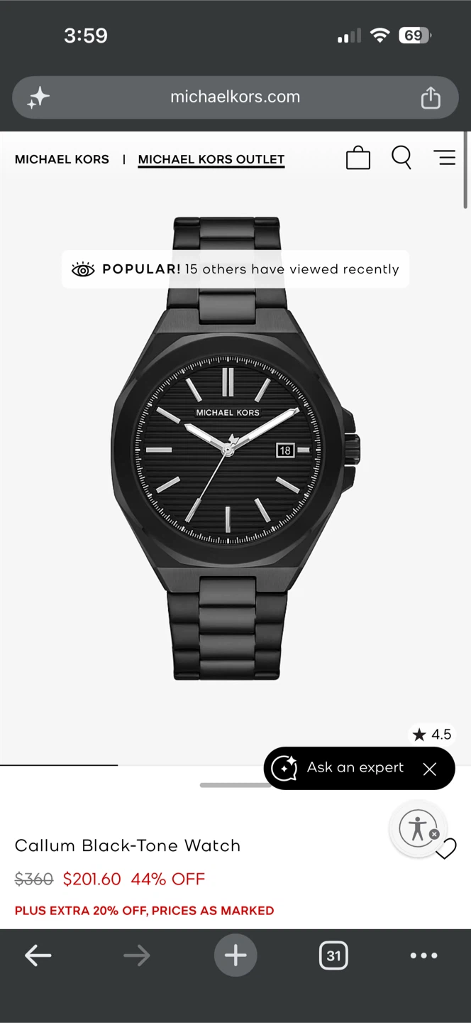 Michael Kors Black Men’s watch - photo 4