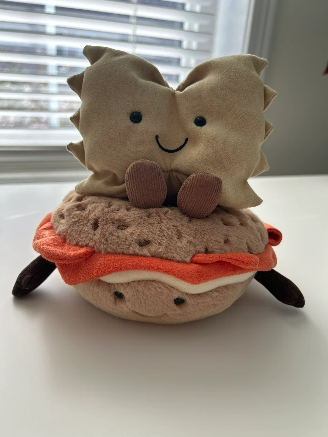 Jellycat Amuseables Bagel and Farfalle Plush Toy BNWT