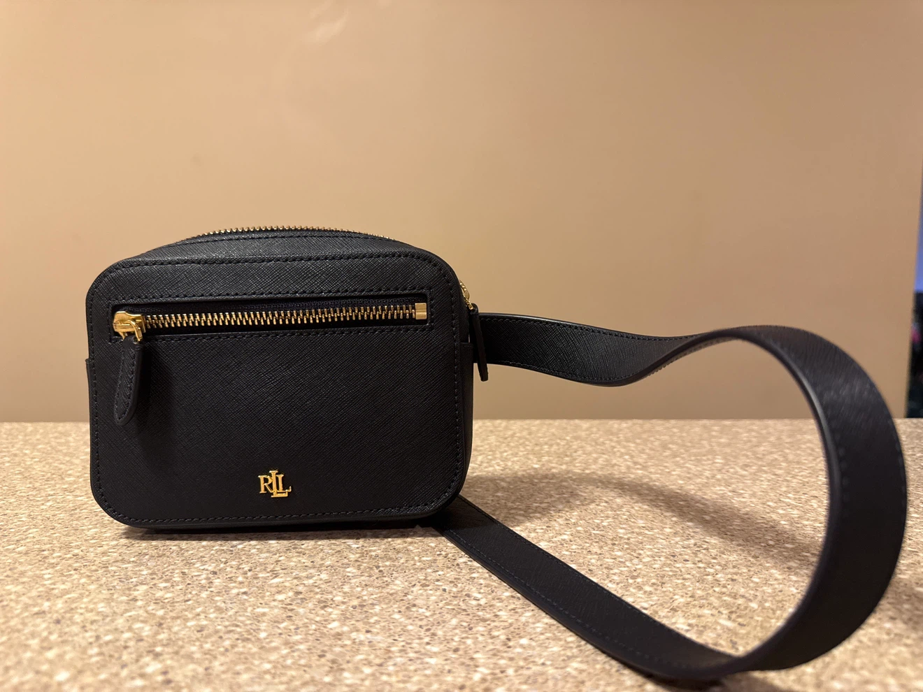 Lauren Ralph Lauren Black Belt Bag
