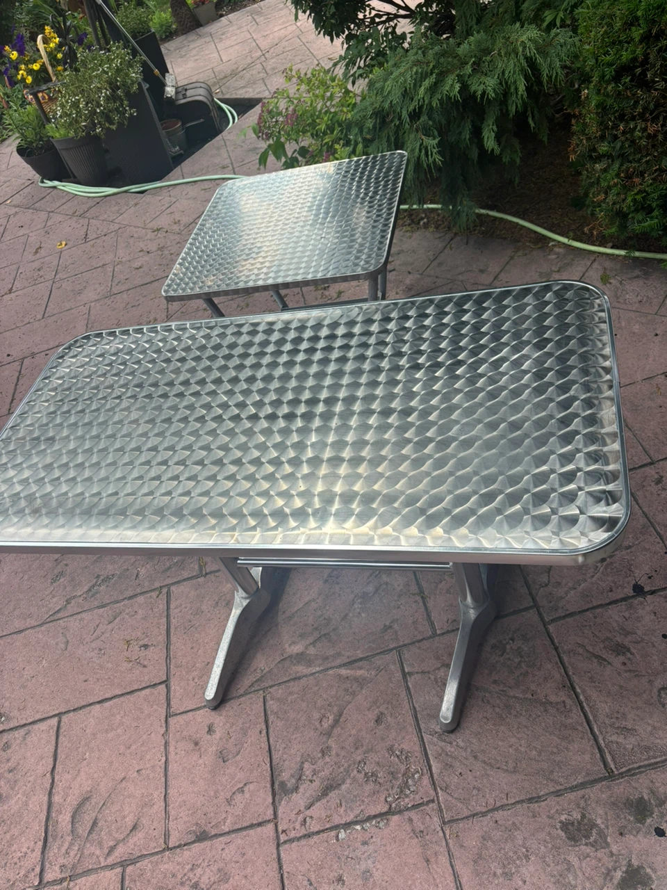 Set of 2 Metal Tables - photo 4