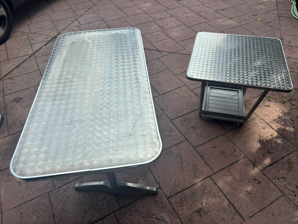 Set of 2 Metal Tables - photo 5