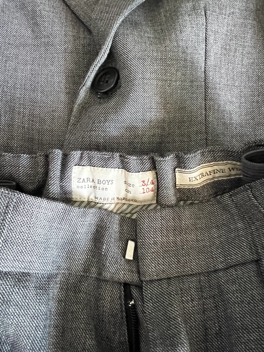 Zara Collection Boys Grey Suit with Tie - Size 3 - photo 4