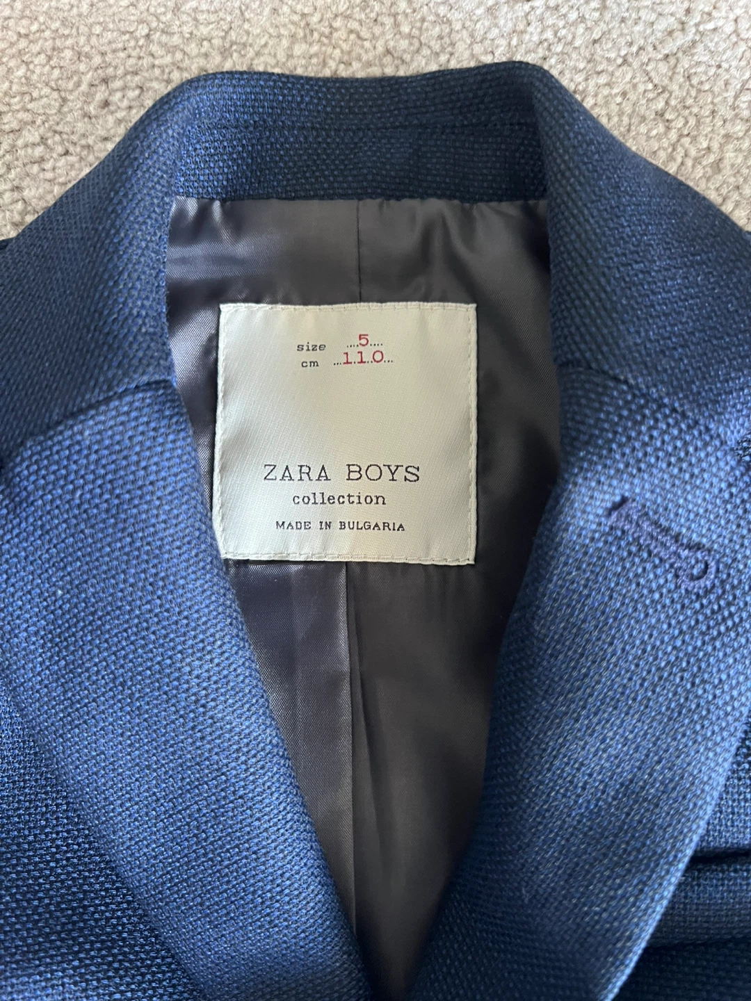Zara Boys Navy Blazer and Pants Set - Boys Size 5 - photo 2