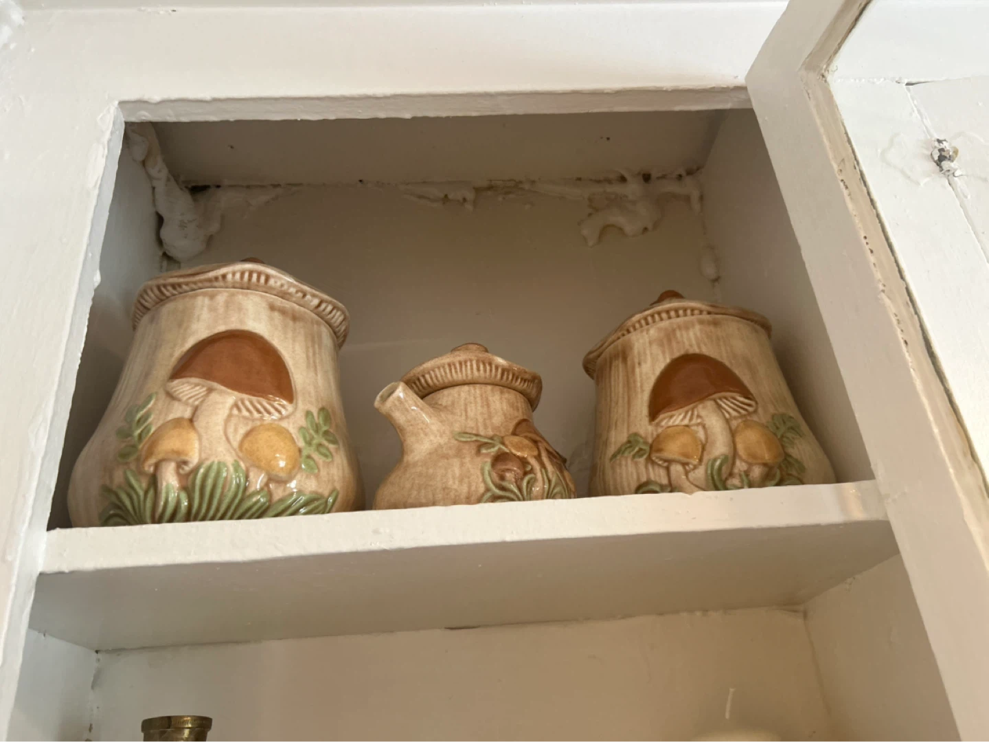 Ceramic Mushroom Canister Set