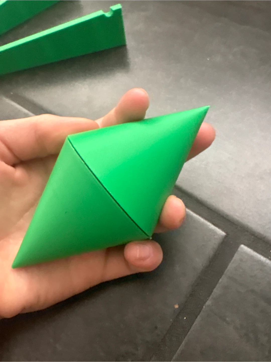 Green 3D Printed gravity cone - photo 3