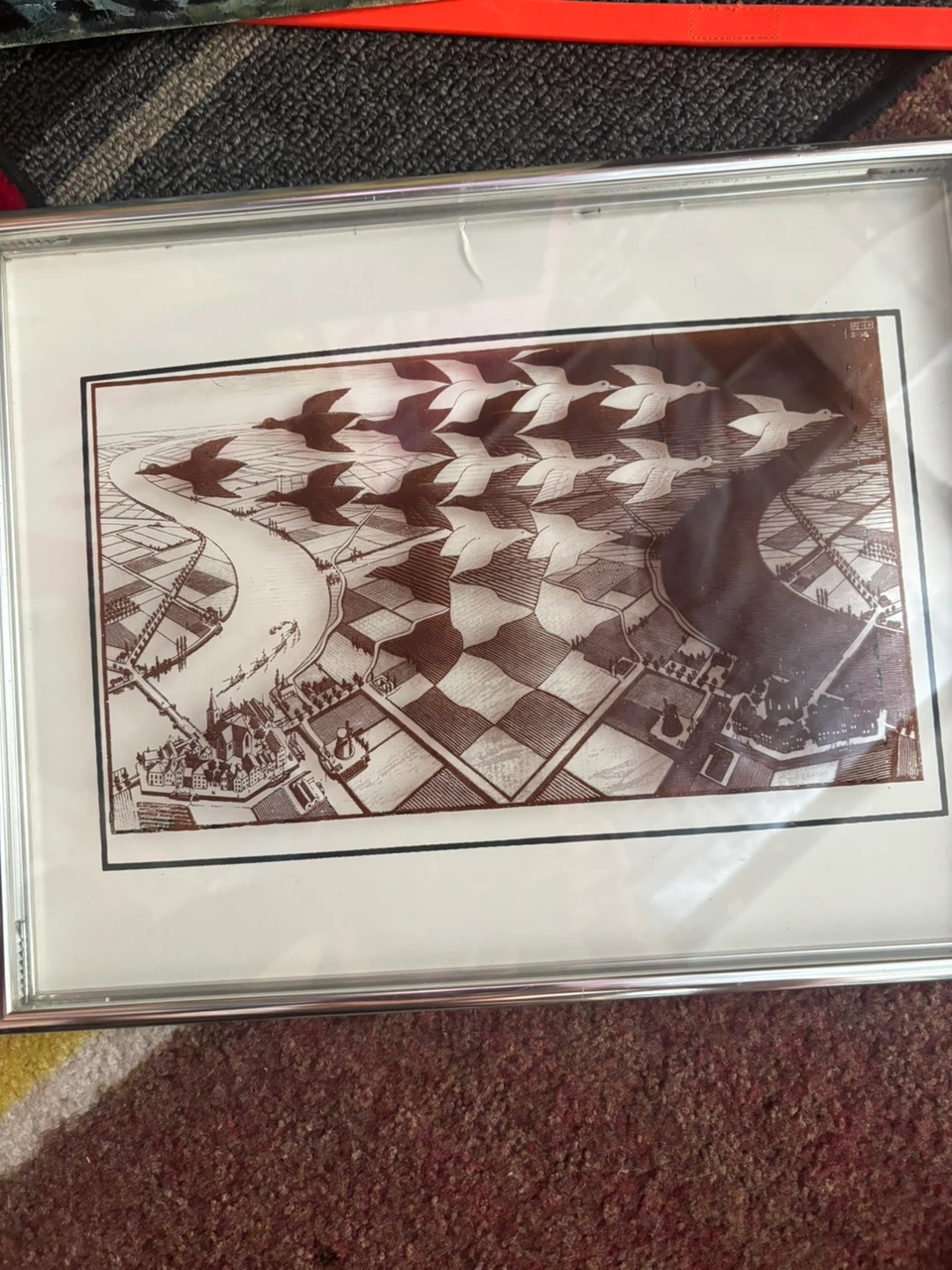 M.C. Escher "Sky and Water I" Print