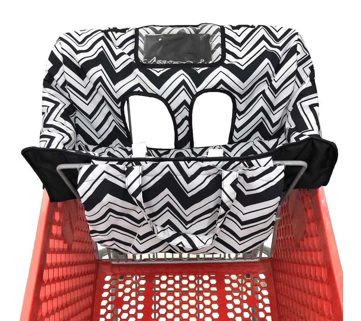 Shopping Cart Cover & Attached Tote Carrying Bag