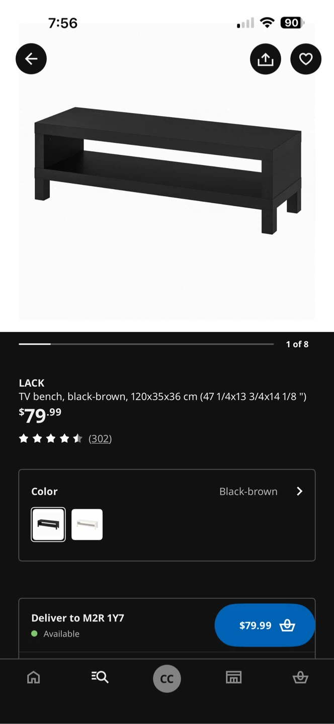 IKEA LACK TV Bench - photo 2