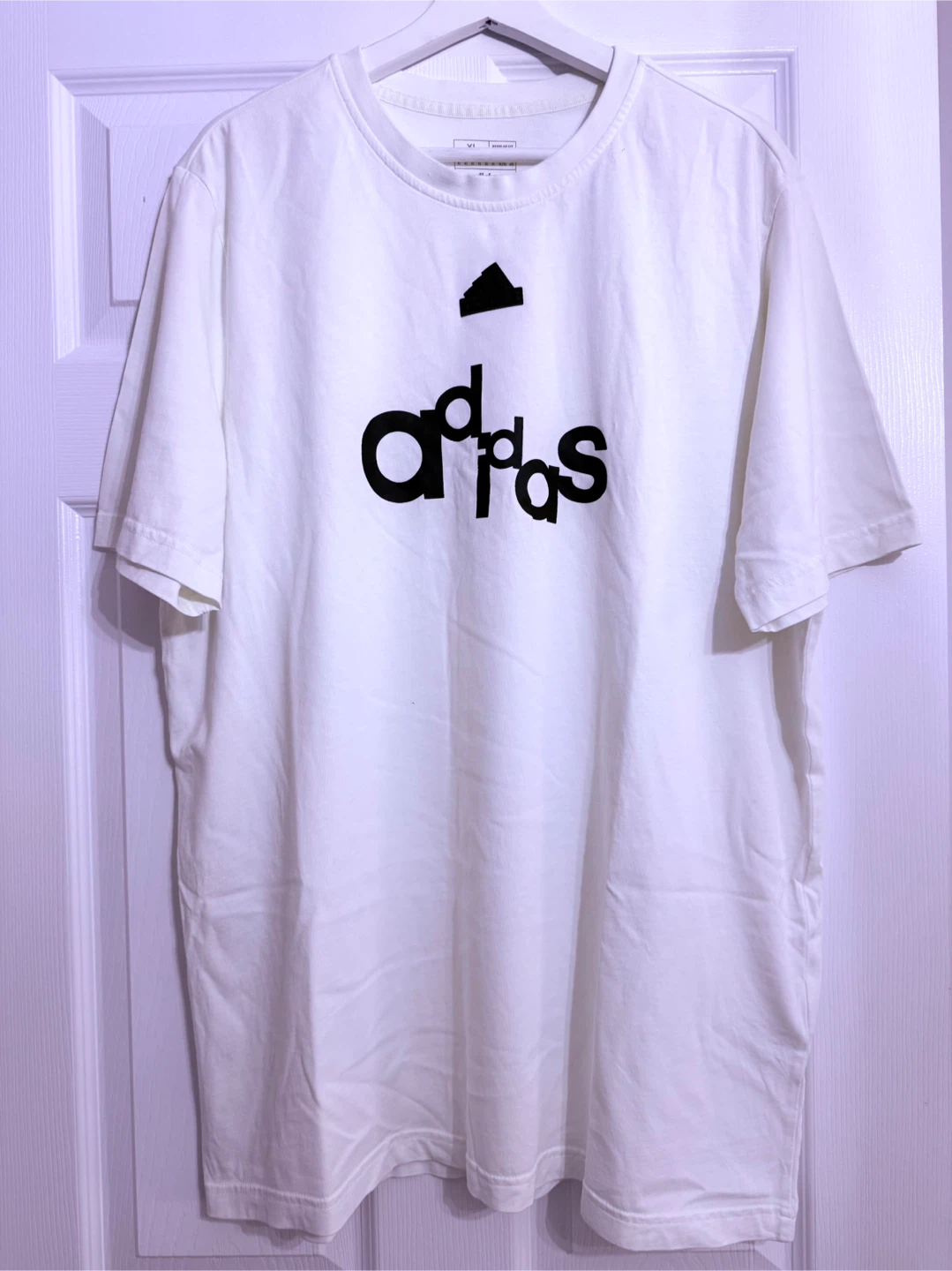 Adidas Men's White Graphic T-Shirt XL - photo 2